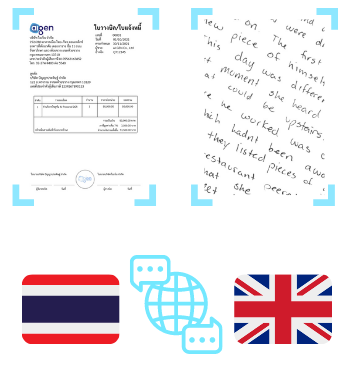 thai and english document support