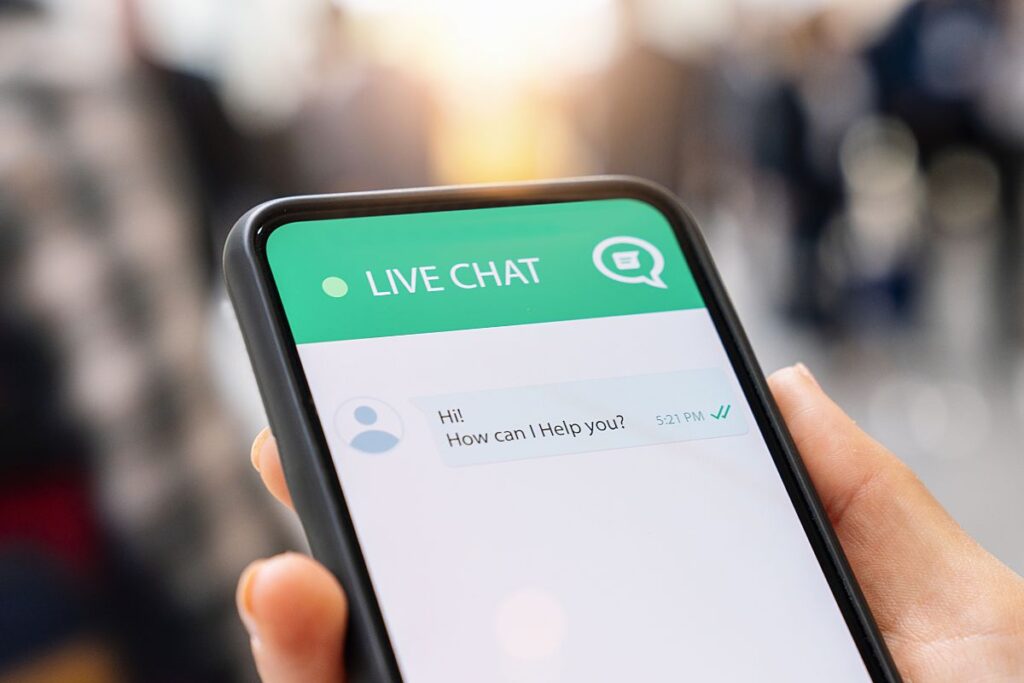การให้บริการลูกค้าได้แบบอัตโนมัติด้วย AI live chat