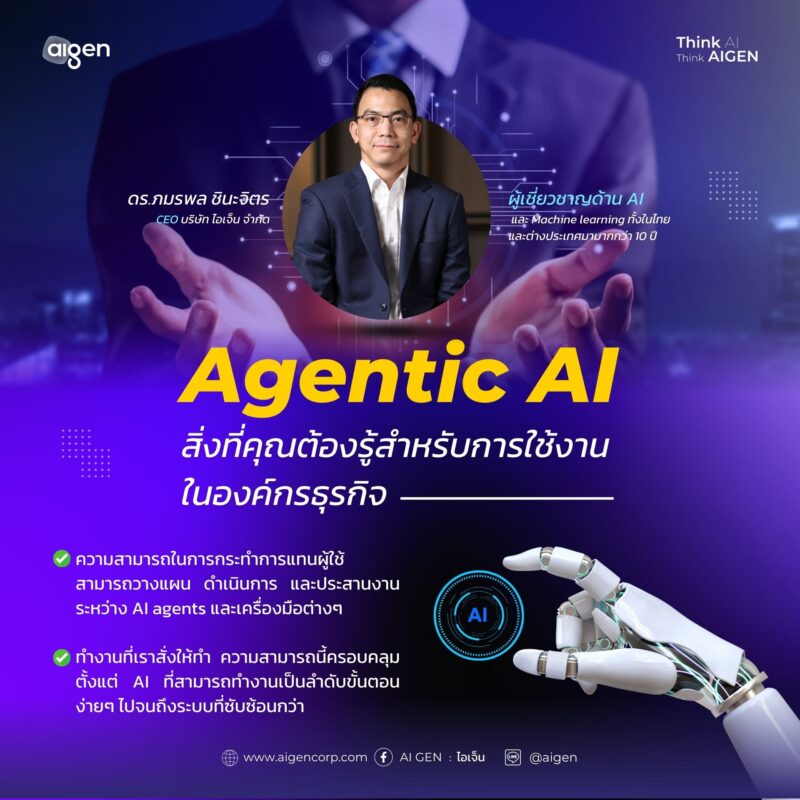Agentic AI: สิ่งที่คุณต้องรู้สำหรับการใช้งานในองค์กรธุรกิจ